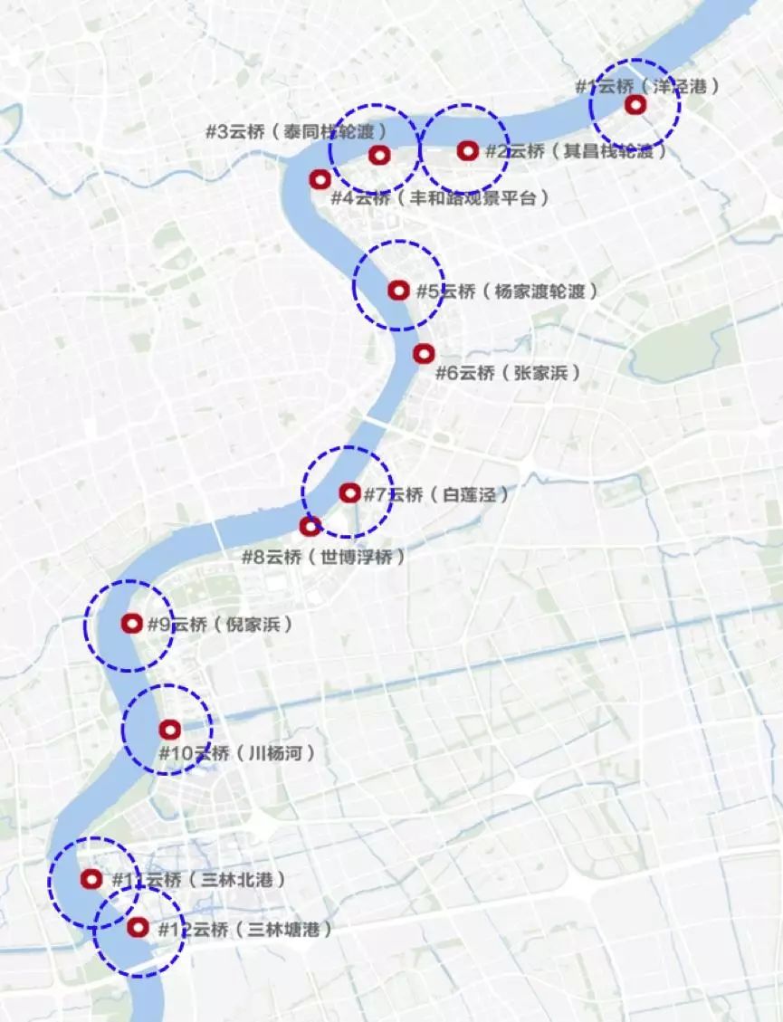 上海黄浦滨江步道地图图片