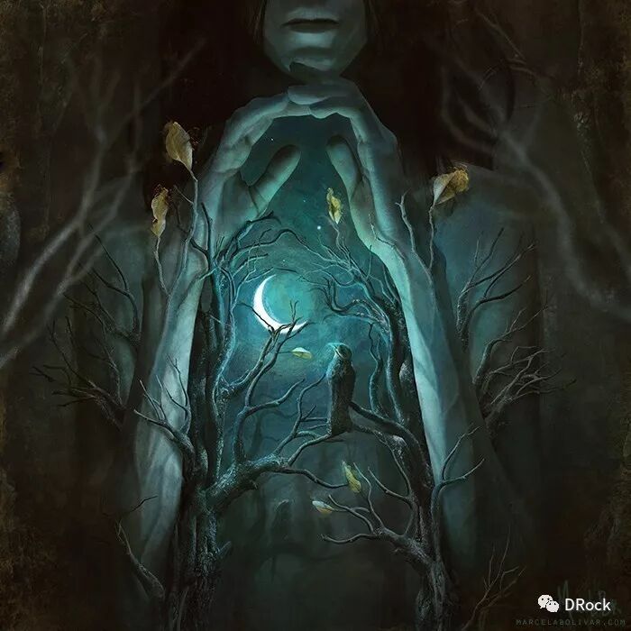 神秘力量与诡异美学的诗性 |黑暗艺术是marcela bolívar揭开万物面纱