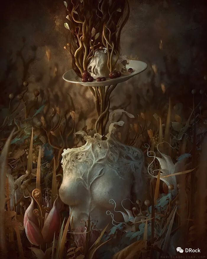 神秘力量与诡异美学的诗性 |黑暗艺术是marcela bolívar揭开万物面纱