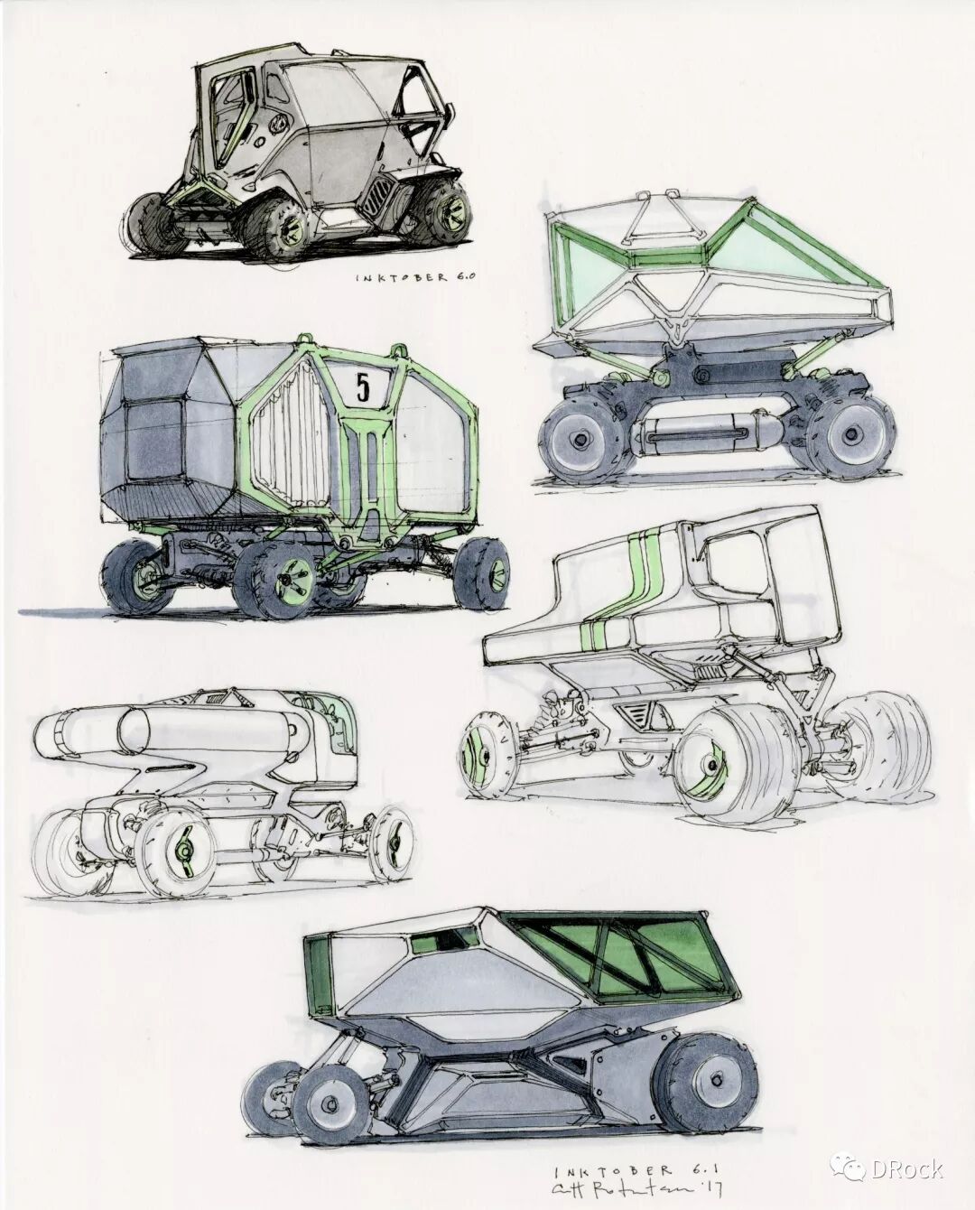 机械概念手稿分享设计师教育家出版商集一身的艺术家scottrobertson