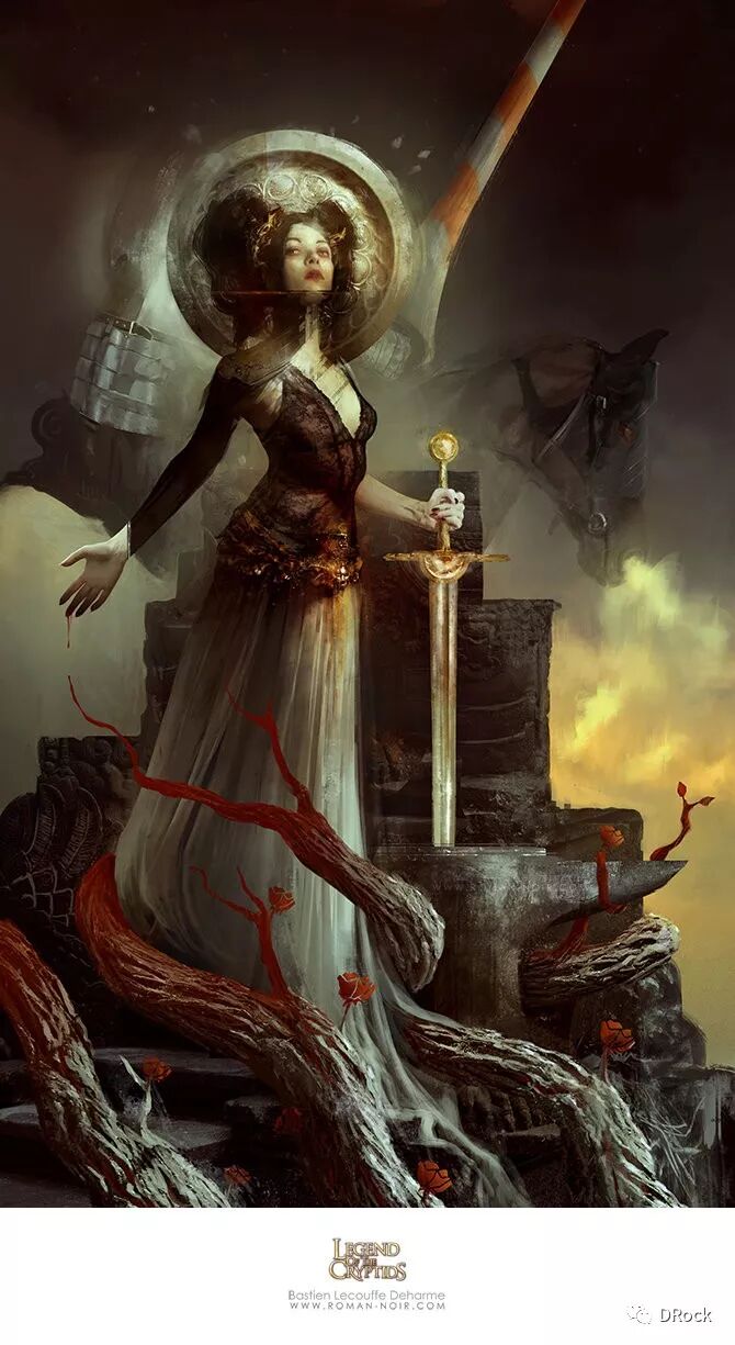 独特的鬼魅画风 |bastien lecouffe deharme笔下的女战神