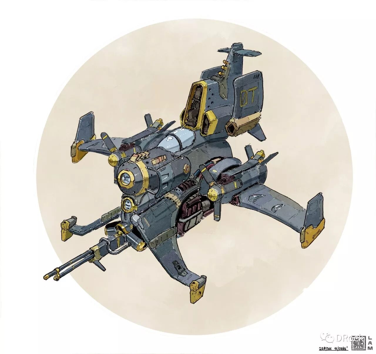 用汉字为灵感的机甲载具设计奥地利自由概念设计师shenglam