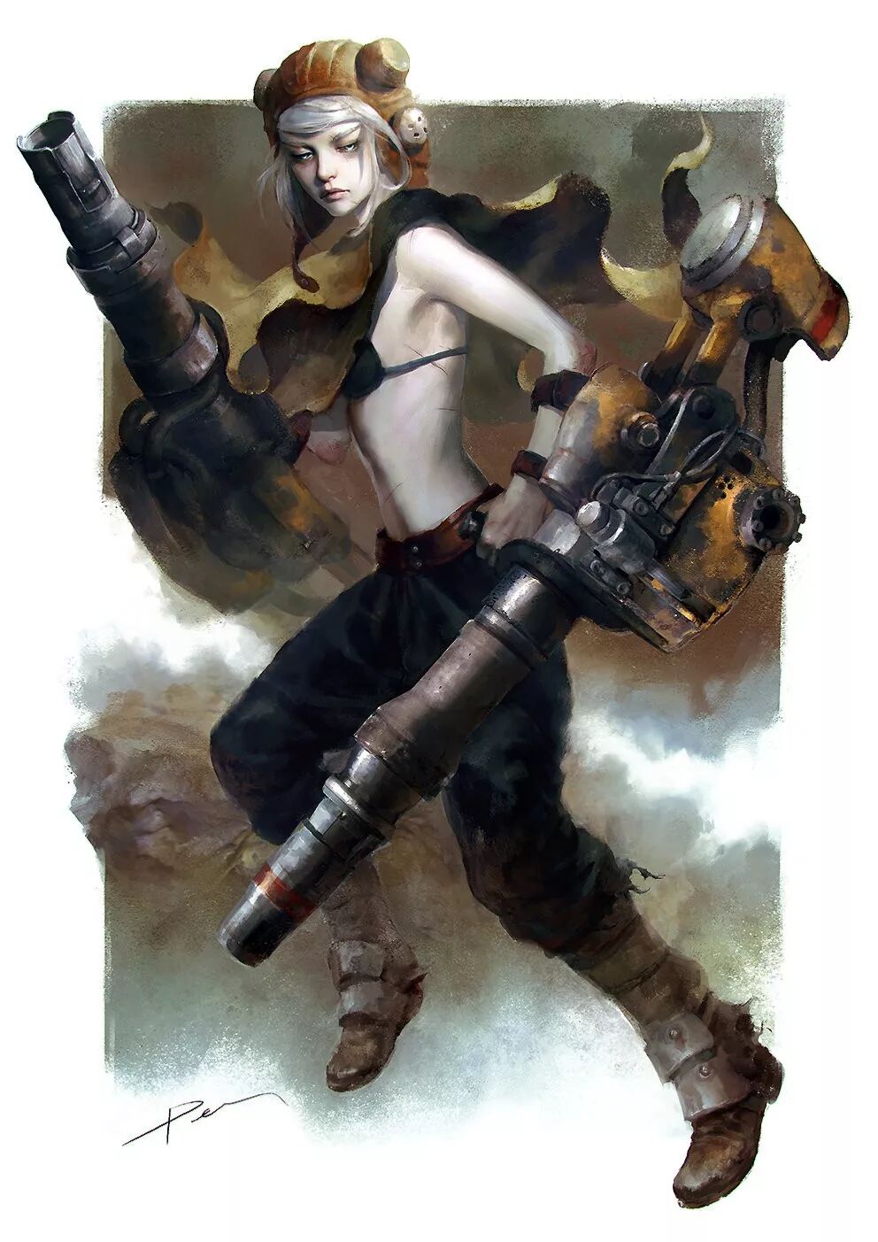 蒸汽朋克风机械少女 | 西班牙概念艺术家/插画家ignacio fernández