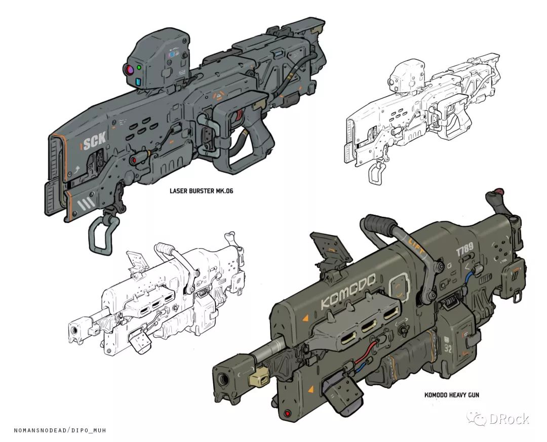 【干货】科幻枪炮概念设计 | Dipo Muh.作品欣赏-腾讯游戏学堂
