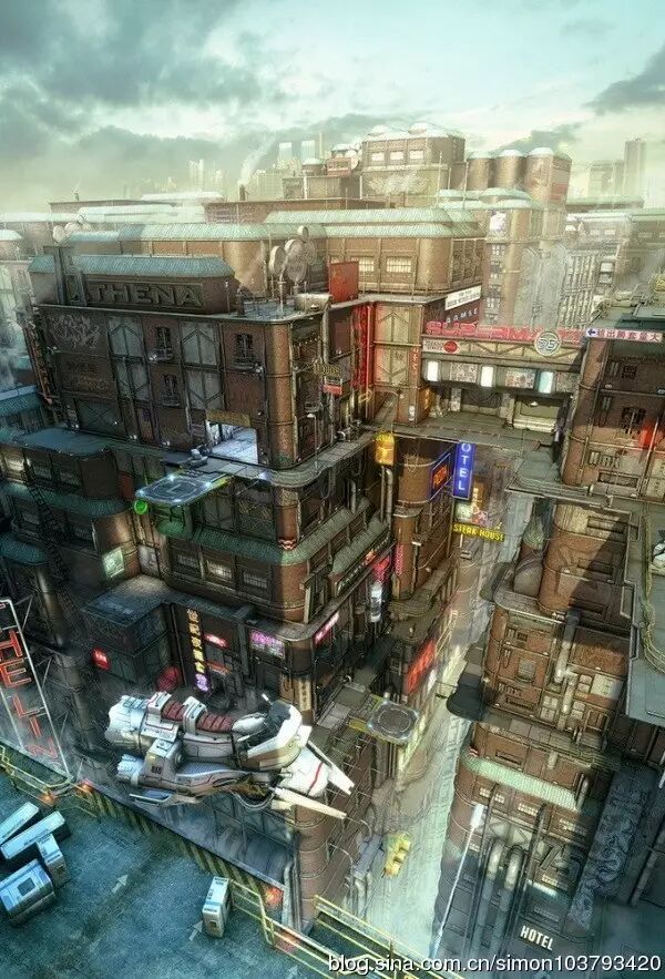 插画场景中如何运用三点透视