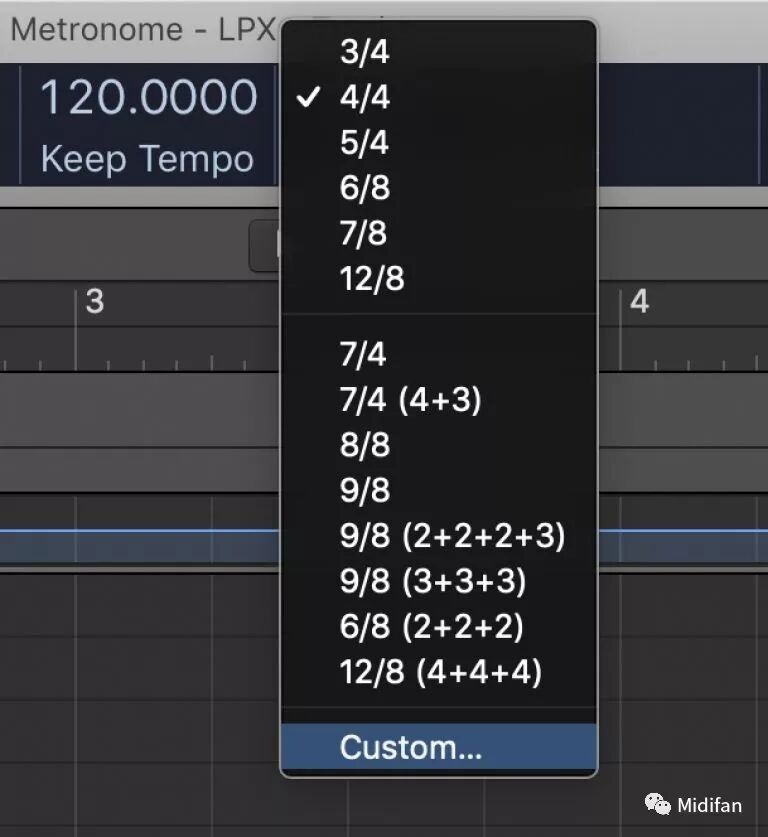 Logic Pro 小贴士 Logic Pro 快速入门之节拍器自定义 Midifan 微信