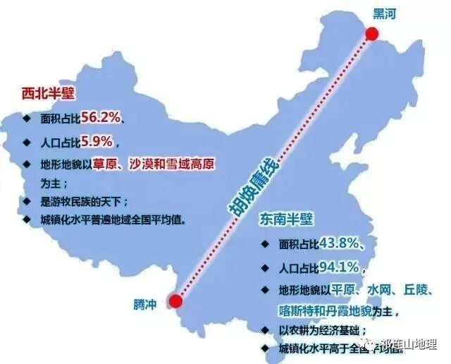 科学网—[转载]世界主要国家的“胡焕庸线” - 成爱芳的博文