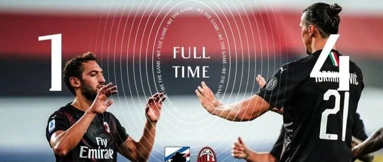 GIF丨伊布两射一传恰10传射 米兰4-1客胜桑普