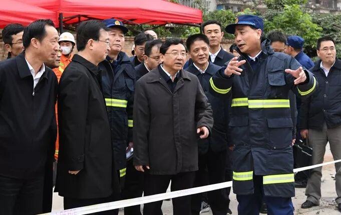 ▲于伟国书记现场指挥