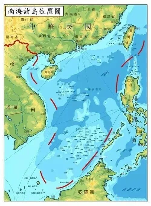 中业岛的位置地图 南海最初的十一段线为何会变成九段线？