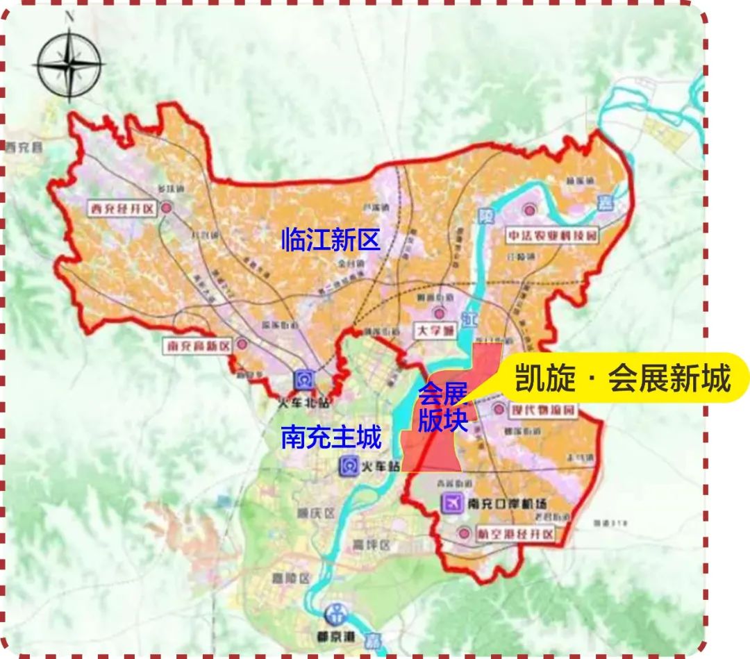 2020年7月24日,临江新区成立,再造一座南充城,开篇了南充全新的发展