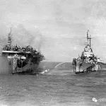 美军航母油库殉爆，旁边巡洋舰遭殃，239人被当场炸碎
