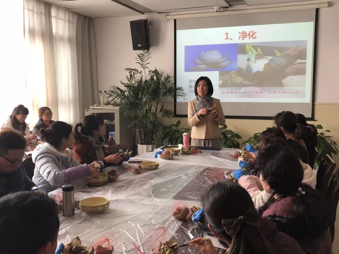 （工会活动）水仙花的雕刻和造型工会活动