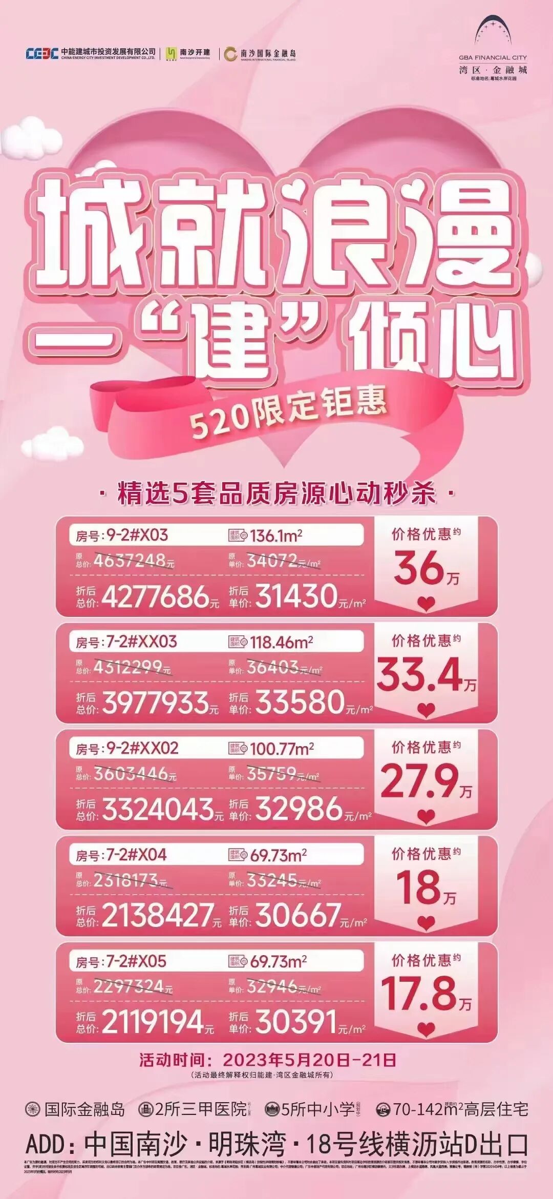 南沙18盘推出优惠活动，优惠高达78万！