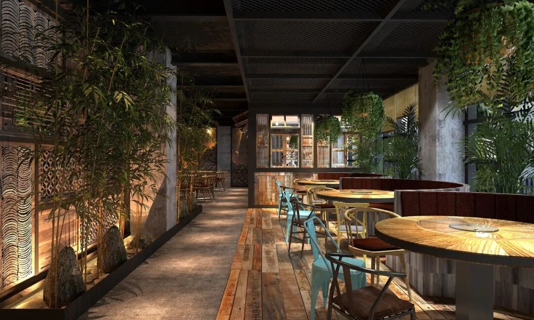 田园风格农家厨娘东莞湘菜馆装修设计效果图 - 东莞市峰铖装饰有限