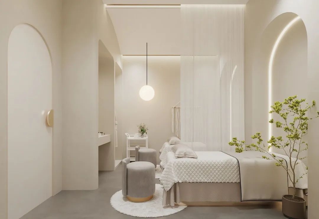 现代简约160平方东莞美容店装修设计效果图