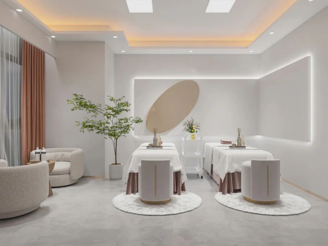 现代风格50平方东莞美容店装修设计效果图 - 东莞市嵘铖建设工程有限