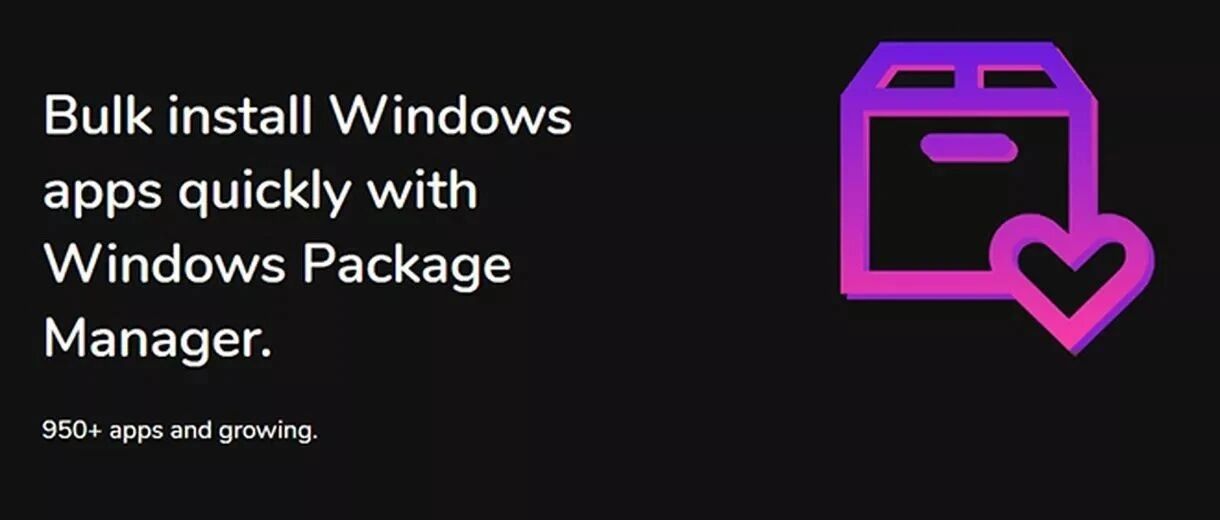未来或许可用Winstall批量安装Windows应用