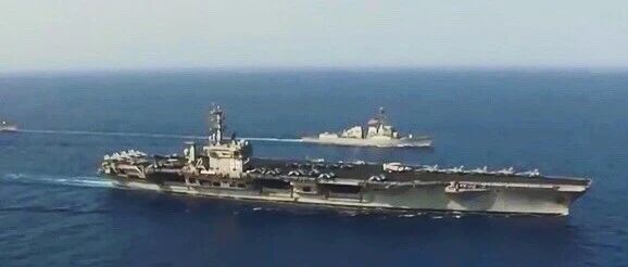 美国派双航母前往南海演习
