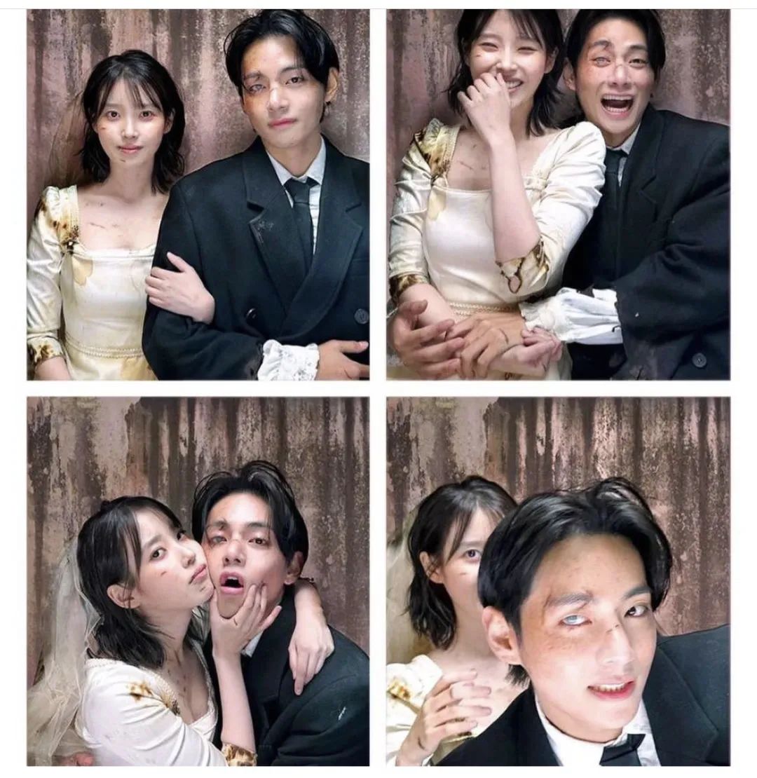 金泰亨宋江拍了人生四格,【IU x 金泰亨】 ins大赞的人生四格  love wins all 你看了吗..