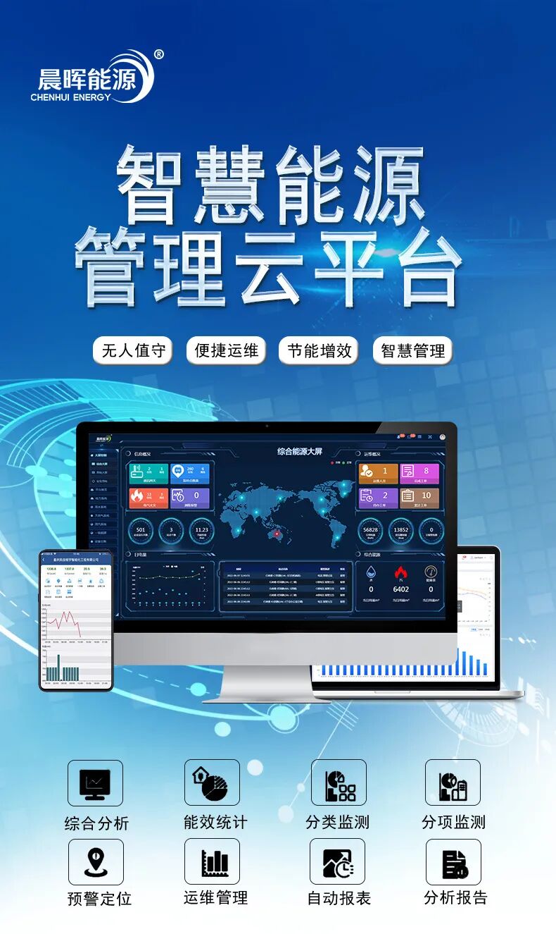 1,智慧能源管理云平台,以信息化为核心,应用物联网,云计算,改变传统