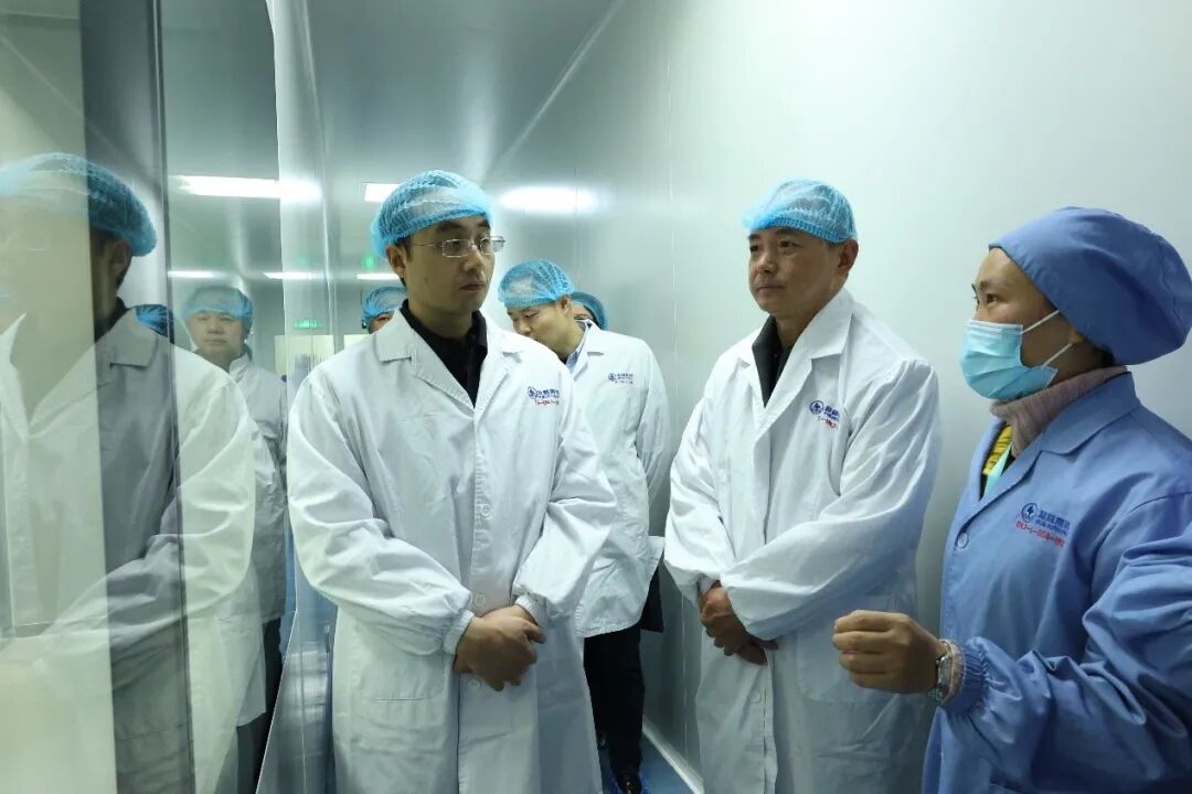 桂林市工信局局长张晓阳率队莅临桂林南药调研指导工作