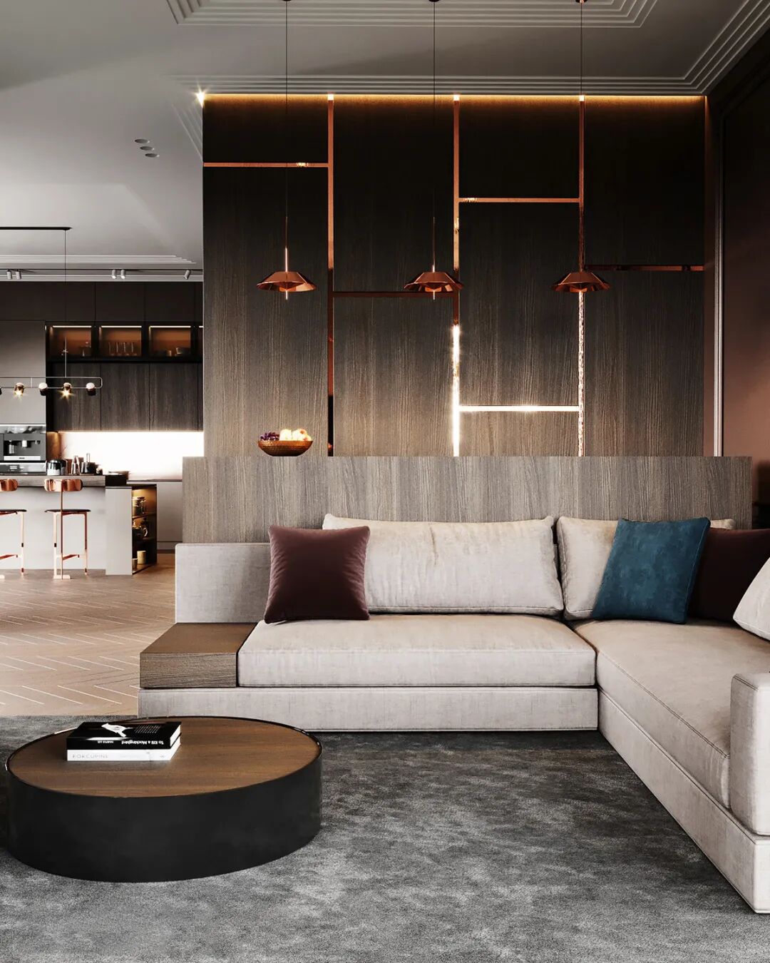 现代轻奢设计，让质感充盈着整个空间！