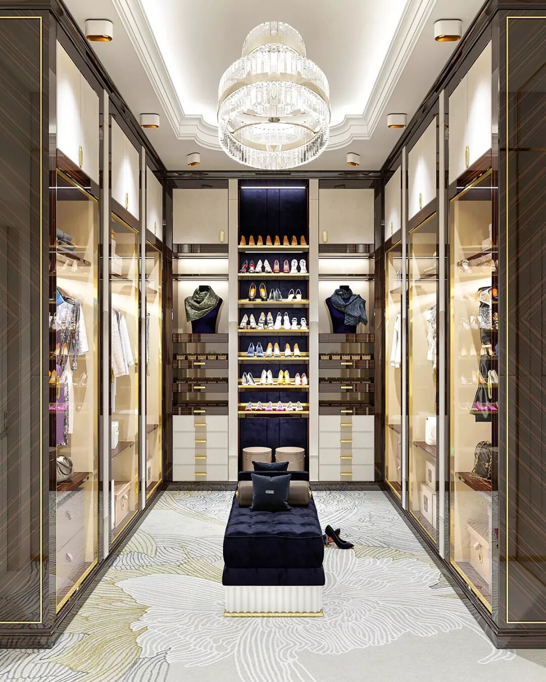 轻奢风衣帽间，让生活变得更有质感！