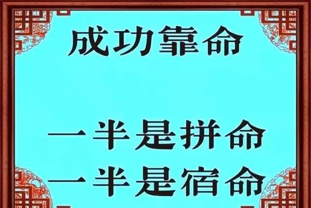 成功靠什么 靠2种命 一半靠拼命 一半靠宿命 你同意吗 最赞音乐相册 微信公众号文章阅读 Wemp