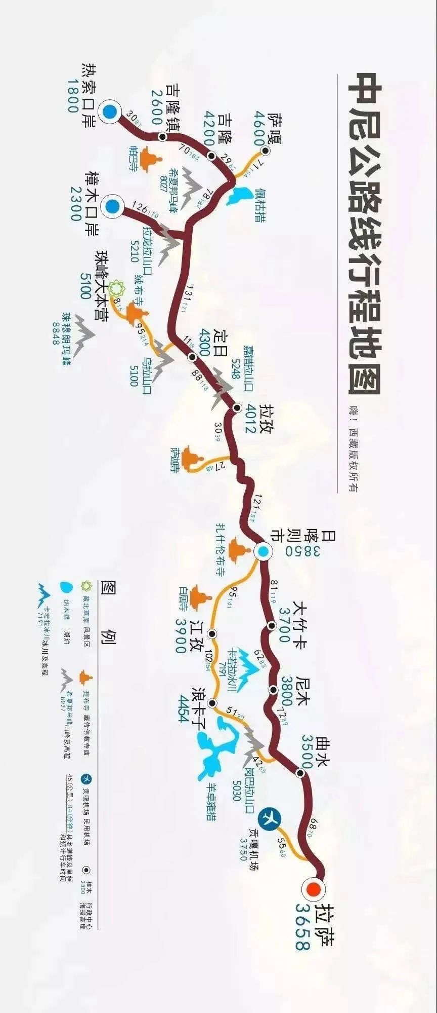 西藏自駕遊9條經典線路，每一條都是神秘天路！高清收藏 旅遊 第16張