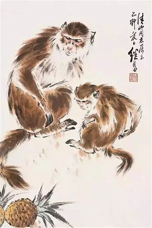 当代画猴名家郑志宗图片