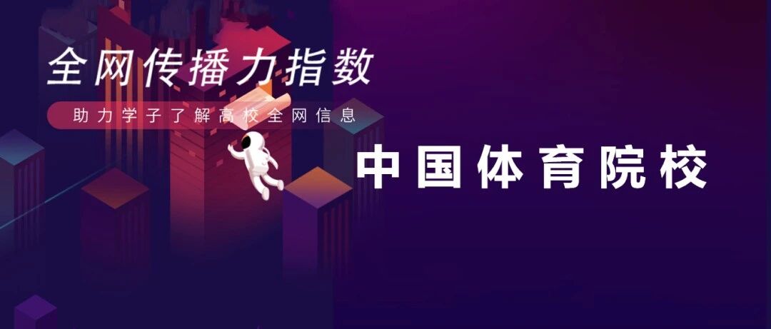 2020年中国体育院校传播力排行榜！全国14所体育院校的的排行榜！