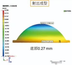 模流分析应用射出压缩成型提高车灯透镜品质案例的图2