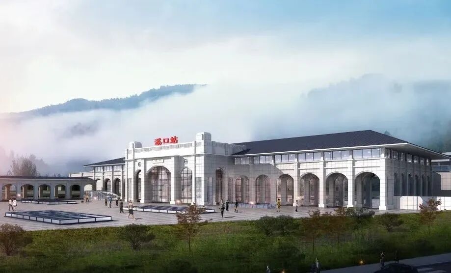 金甬铁路有新进展溪口站率先主体结构封顶