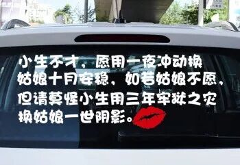 【女性】每一个贴在老司机车上的「春梦」，都是行走的精神污染（组图） - 6