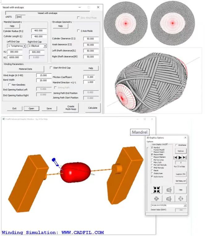 庭田科技携手某新媒体平台Cadfil软件助力高压储氢气瓶纤维缠绕技术的图2