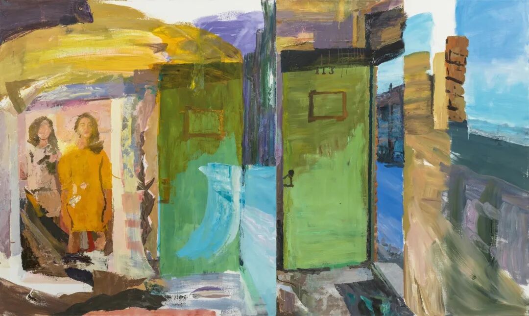 《當線成為邊界》系列四 布面油畫 430×250cm 2018年.jpg