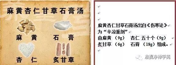 麻黄杏仁甘草石膏汤