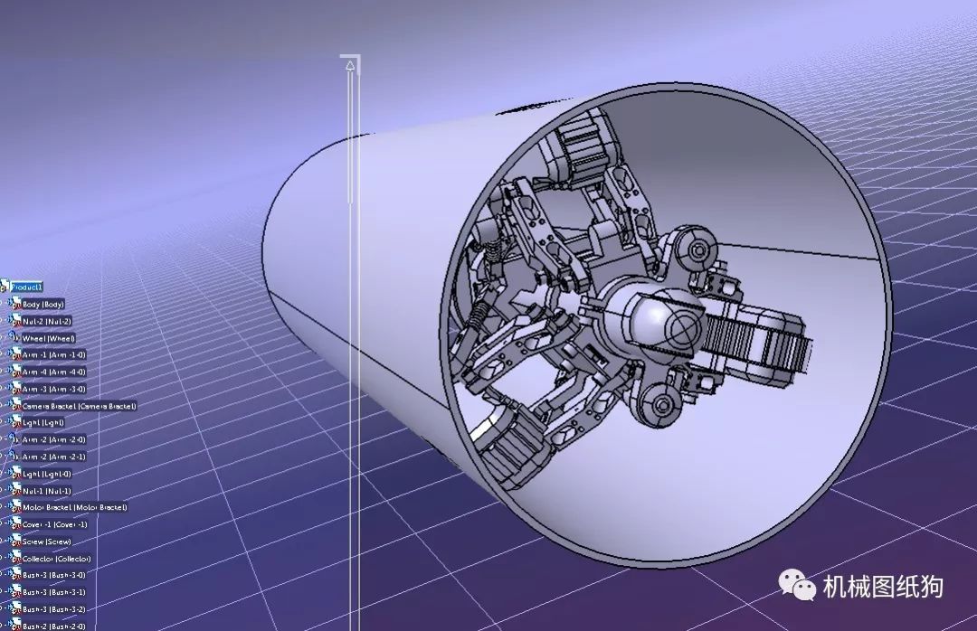 【機器人】鑽管洞的攀爬機器人3D數模圖紙 STP格式 科技 第4張
