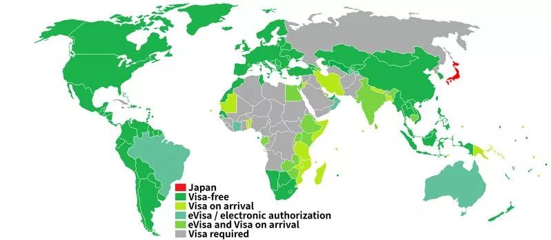 日本护照，免签美加澳，排名全球第一，免签191个国家！养老天堂，世界第三经济体！