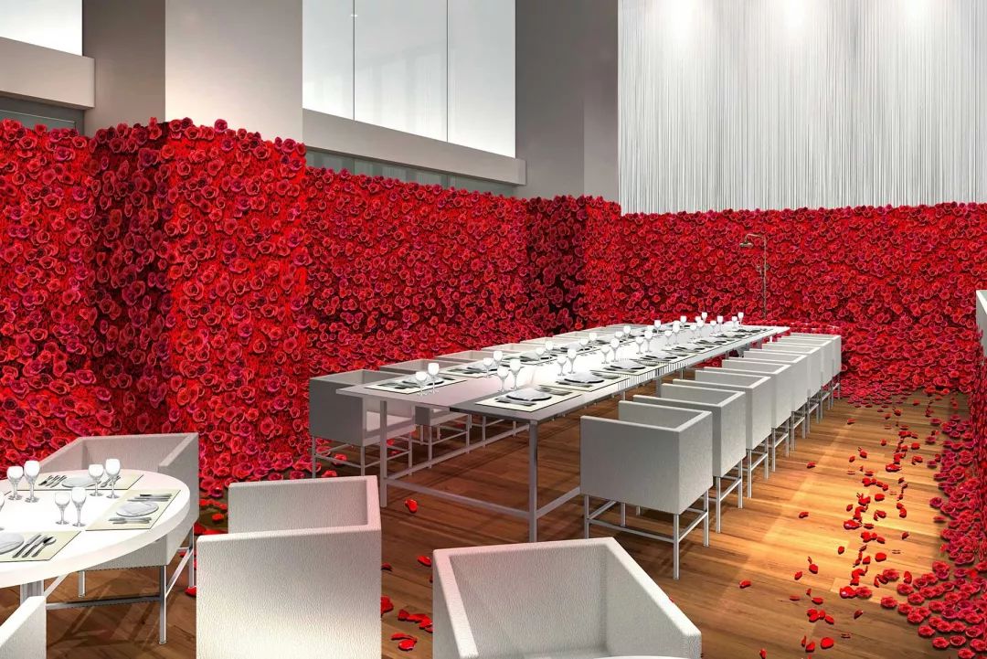 《东京喰种》主题餐厅开放，用40000朵蔷薇打造“