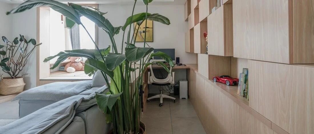 两房爆改大三房，超大榻榻米+中西分厨+超强收纳，这个三口之家太有格调了！