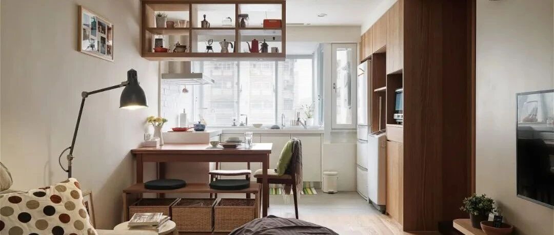 小户型yyds！看人家这套43㎡MUJI风小公寓，1㎡都不浪费！