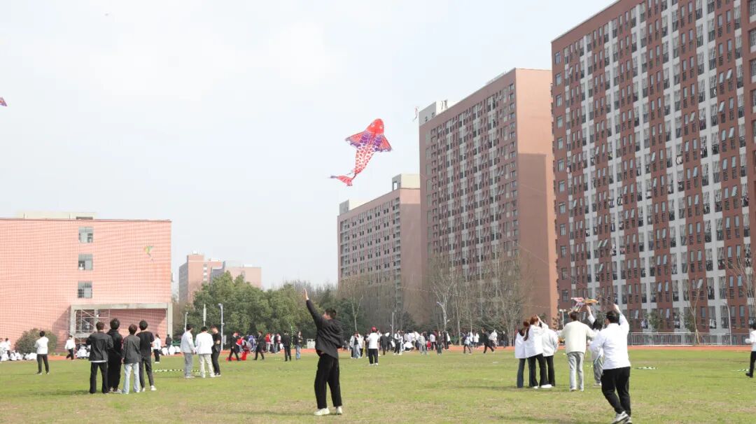 青春飞扬手绘梦想安徽新东方烹饪高级技工学校风筝节活动