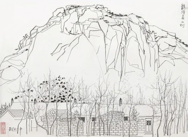「玉龙雪山」主题之作1.《玉龙雪山》,油彩画布,76×86cm,1978年作.