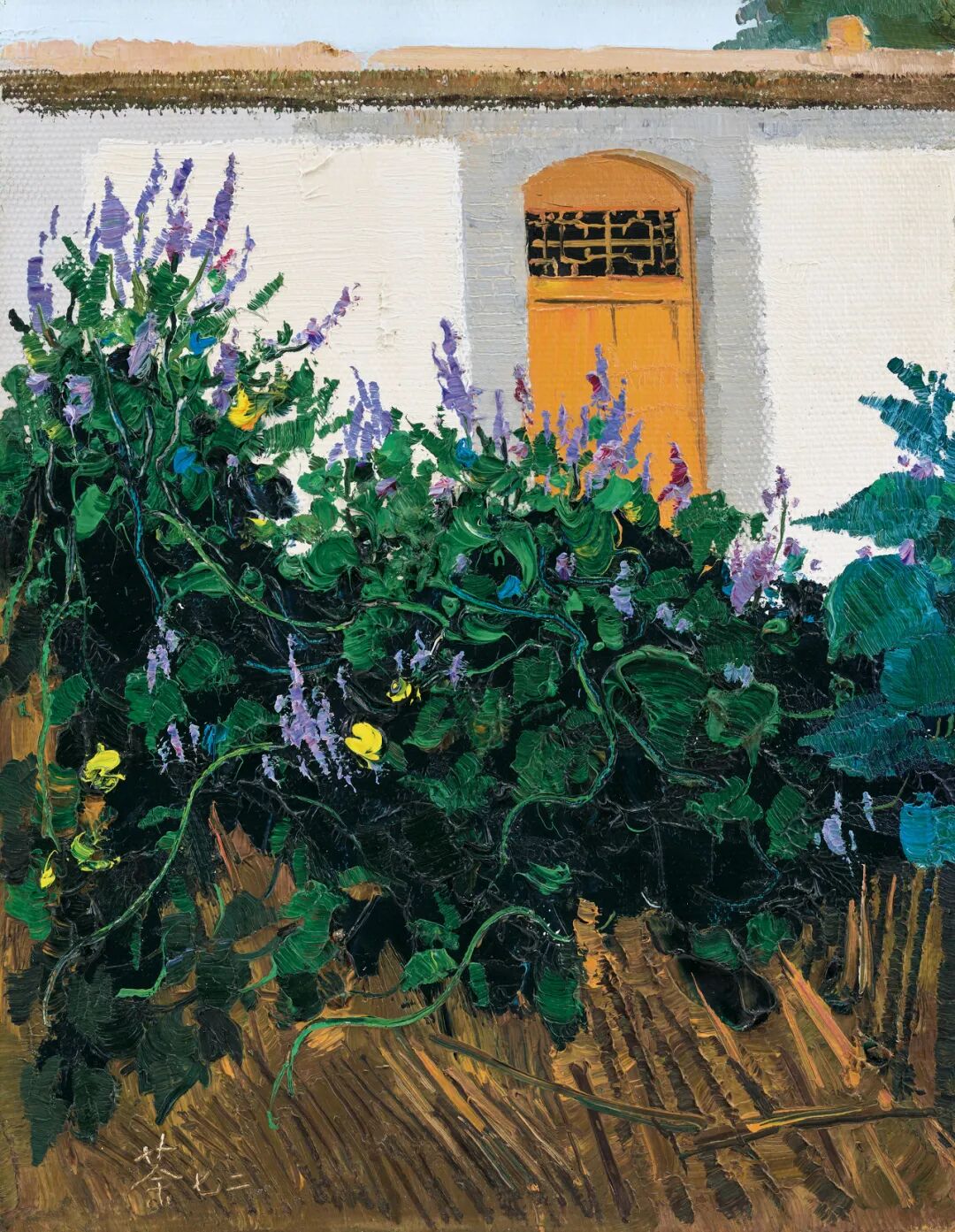 是次拍品,且为该年所创玉龙山主题油画作品中尺幅最大者2.