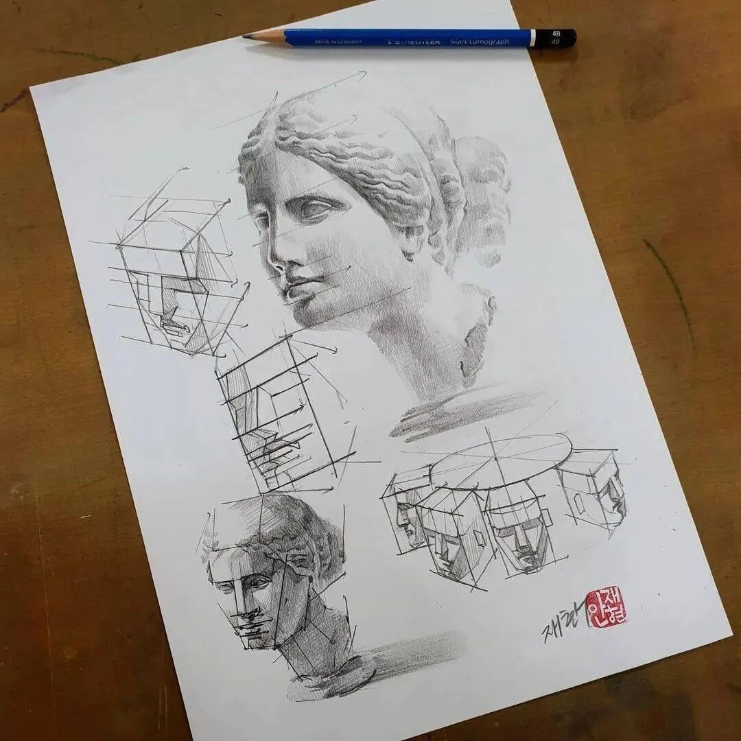 一位美术教师的日常素描(图4)