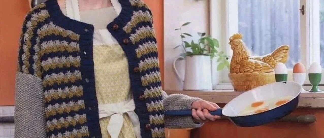 青年人来一点文艺范吧?这四款复古风毛衣快织起来