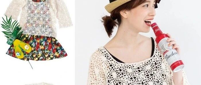 日系上衣编织学起来，你也是人群中最闪亮的星，有编织图解哦