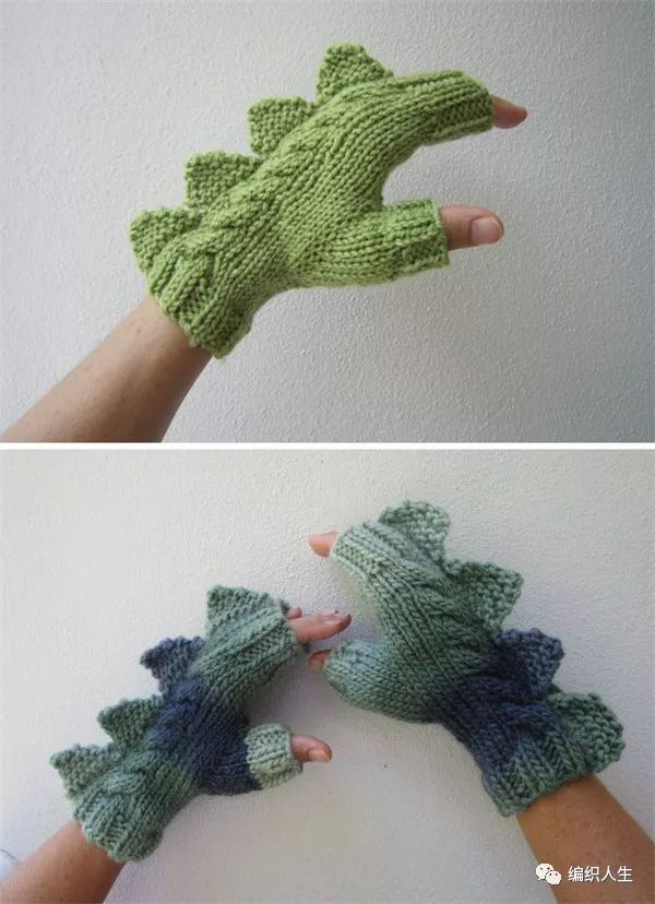 一组创意编织毛线手套给你灵感
